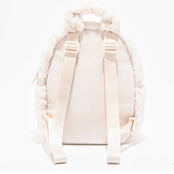 Nike Sportswear Futura Faux Fur White Mini Backpack. NWT. - Picture 2 of 13
